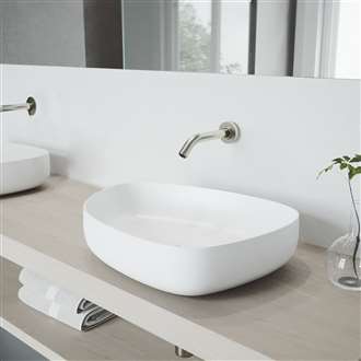 Fontana Vessel Sink and  Wall Touchless Motion Sensor Faucet