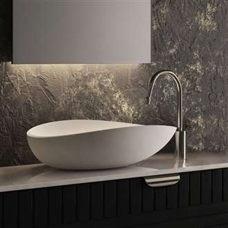 Fontana Vessel Sink and  Touchless Motion Sensor Faucet