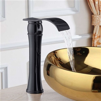 Fontana Vessel Gold Sink and Touchless Motion Sensor Faucet Combo