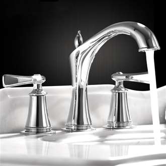 Reno Luxueux 8 Inch Chrome Widespread Bathroom Faucet