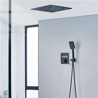 Verona Dark Oil Rubbed Bronze Ceiling Mount 3-Way Brass Shower Set