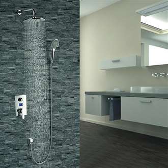 Mendoza Intelligent Chrome Shower Set with Digital Display