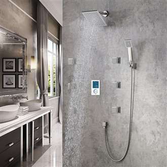 FontanaShowers Brushed Nickel Rainfall Shower Set