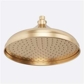 Fontana Treviso Brushed Gold Rain Shower Head