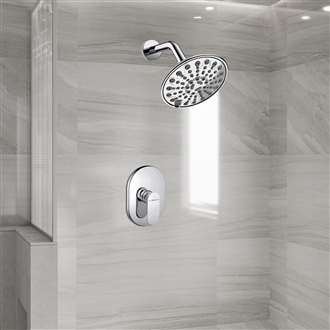 Fontana Tarn Chrome Wall Mounted Shower Head Set