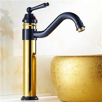 Casoria Antique 360 Rotatable Black/White Bathroom Faucet