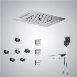 Fontana Igny  Chrome LED Music Shower System