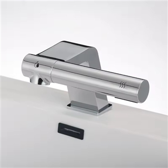 Fontana Mulhouse Chrome 2-in-1 Touchless Faucet With Hand Dryer