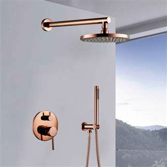 Fontana Montgomery Solid Brass Wall Mount Round Shower Set