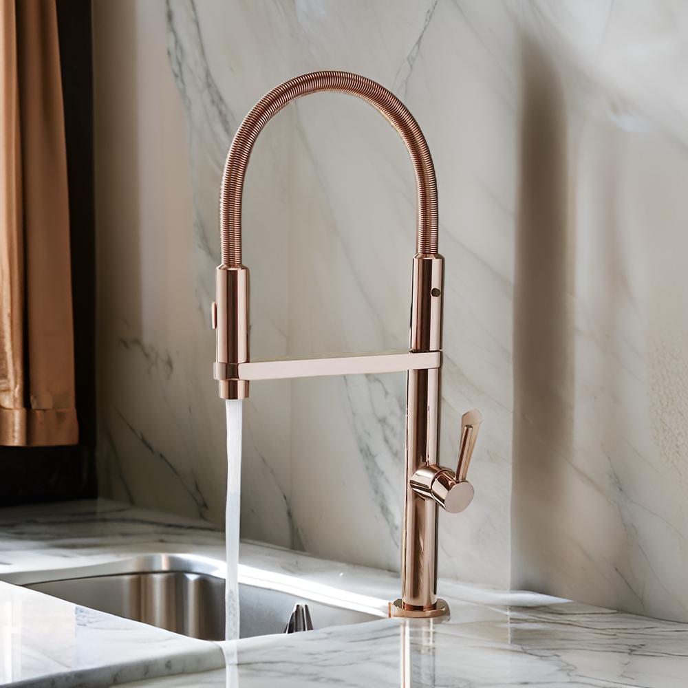 Rose Gold Kitchen Faucet