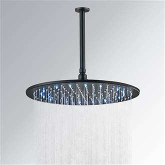 Fontana 16" Oil Rubbed Bronze Round LED Rainfall Showerhead